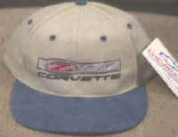 Khaki Corvette Z06 Hat with Blue Brim